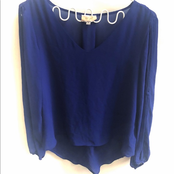 Anthropologie Lost April Chiffon Blouse - Picture 5 of 8